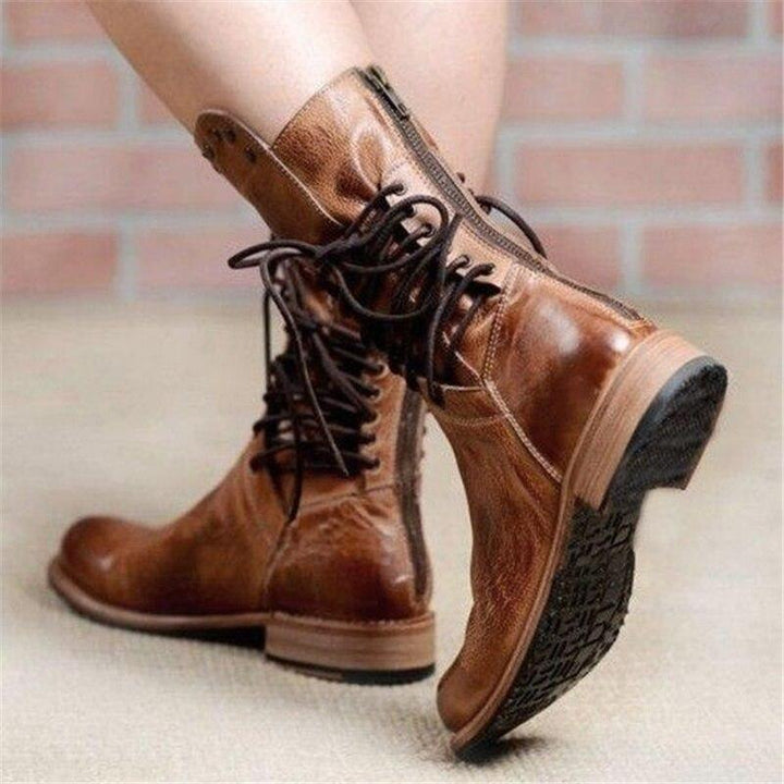 Robyn | Vintage Charm Lace-Up Boots