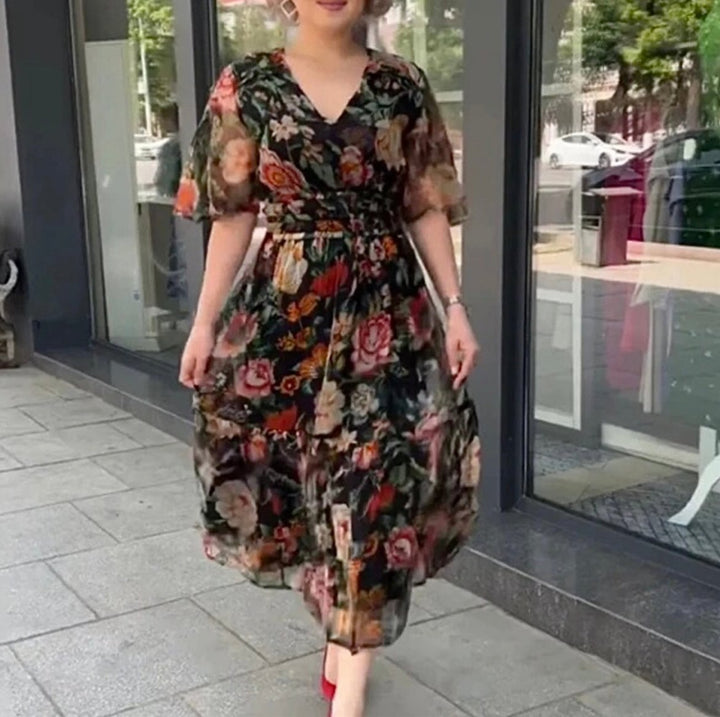 Mindy | Elegant Floral Dress