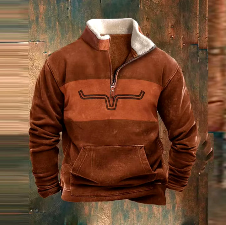 Bronson | Rustic Half Zip Sweater