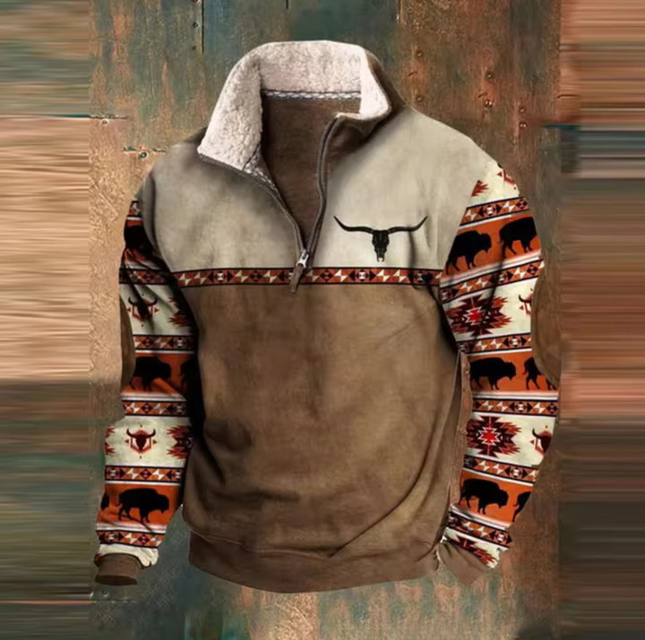 Bronson | Rustic Half Zip Sweater