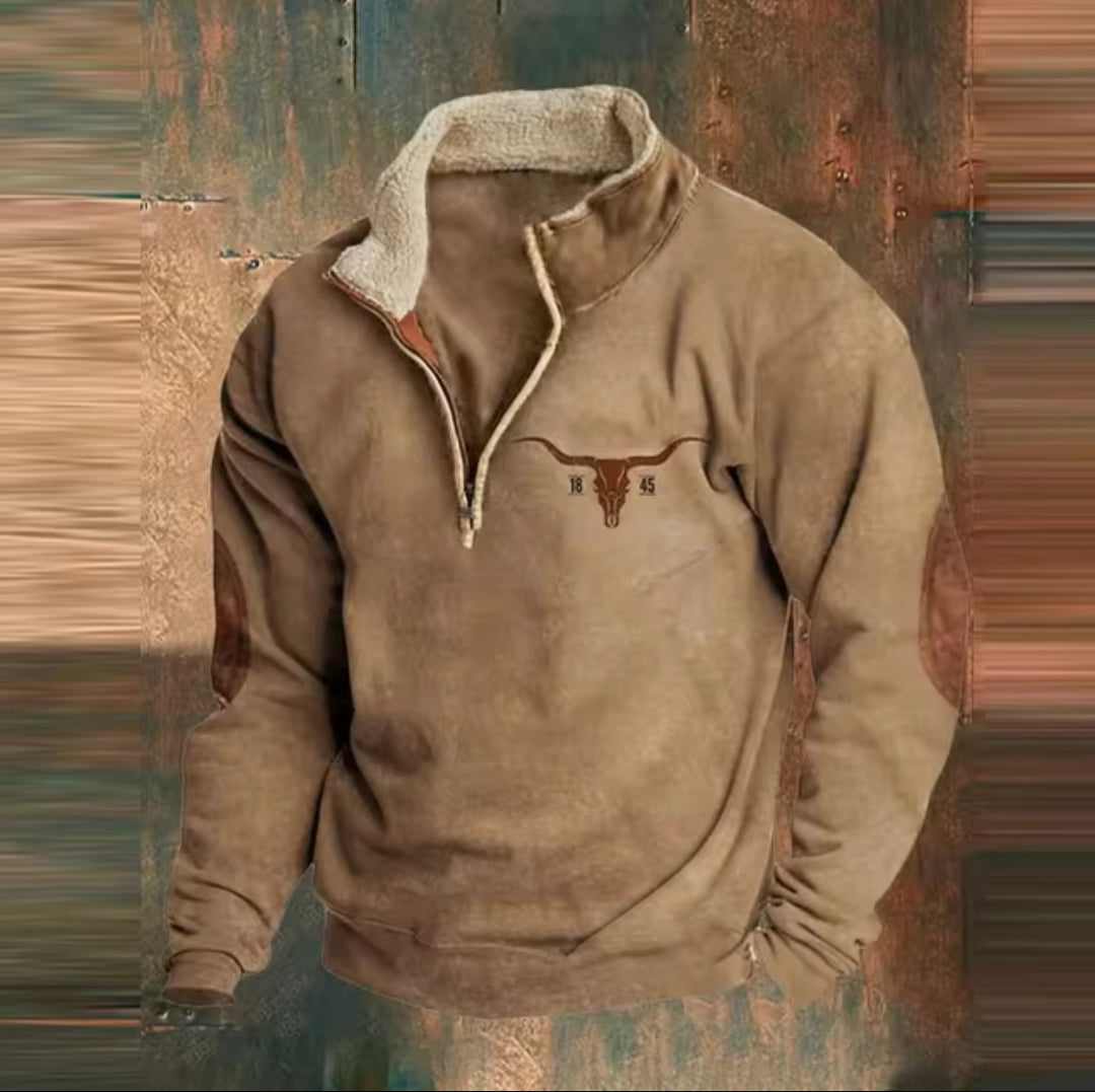 Bronson | Rustic Half Zip Sweater