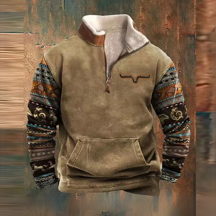 Bronson | Rustic Half Zip Sweater