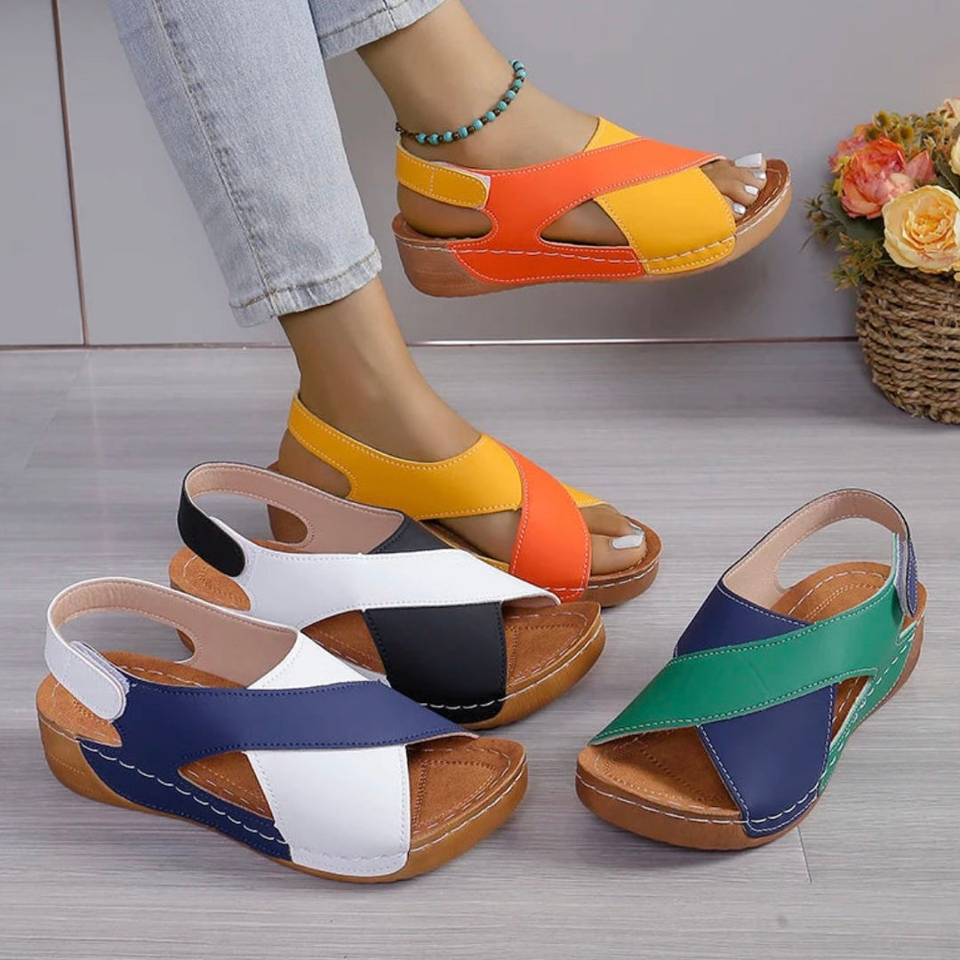 Izzy | Color Block Sandals