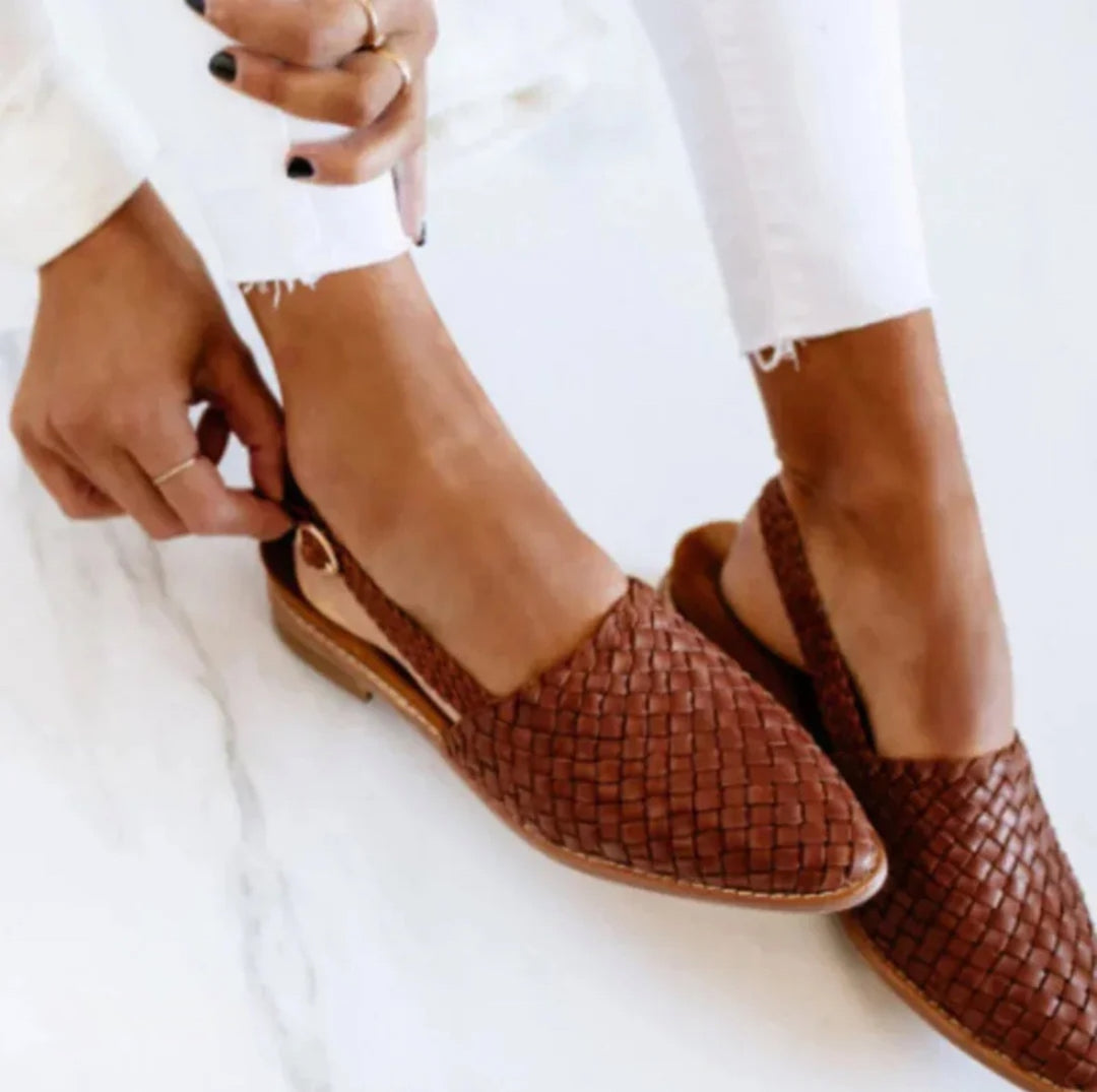 Luxe | Woven Slingback Flats