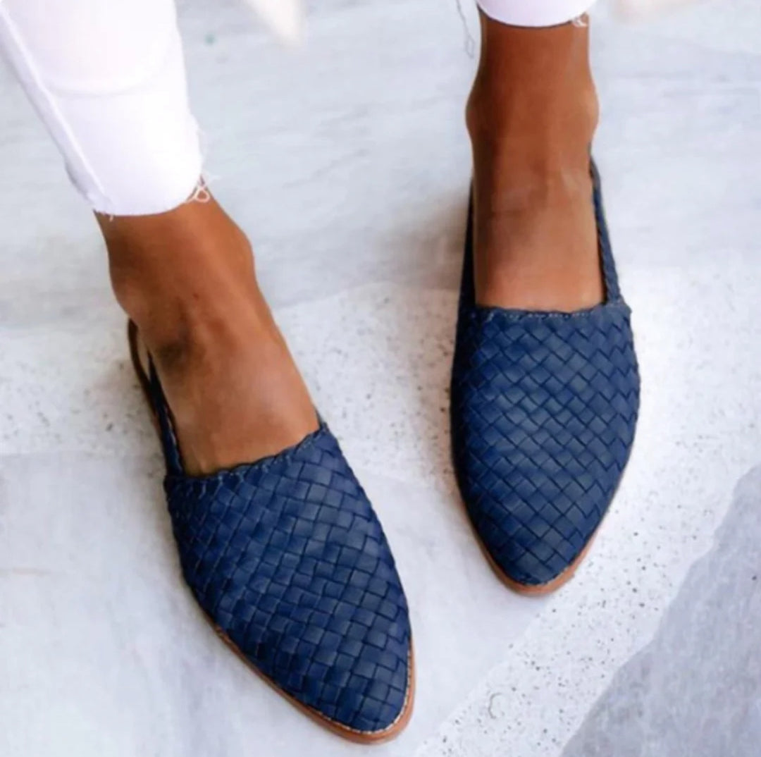 Luxe | Woven Slingback Flats