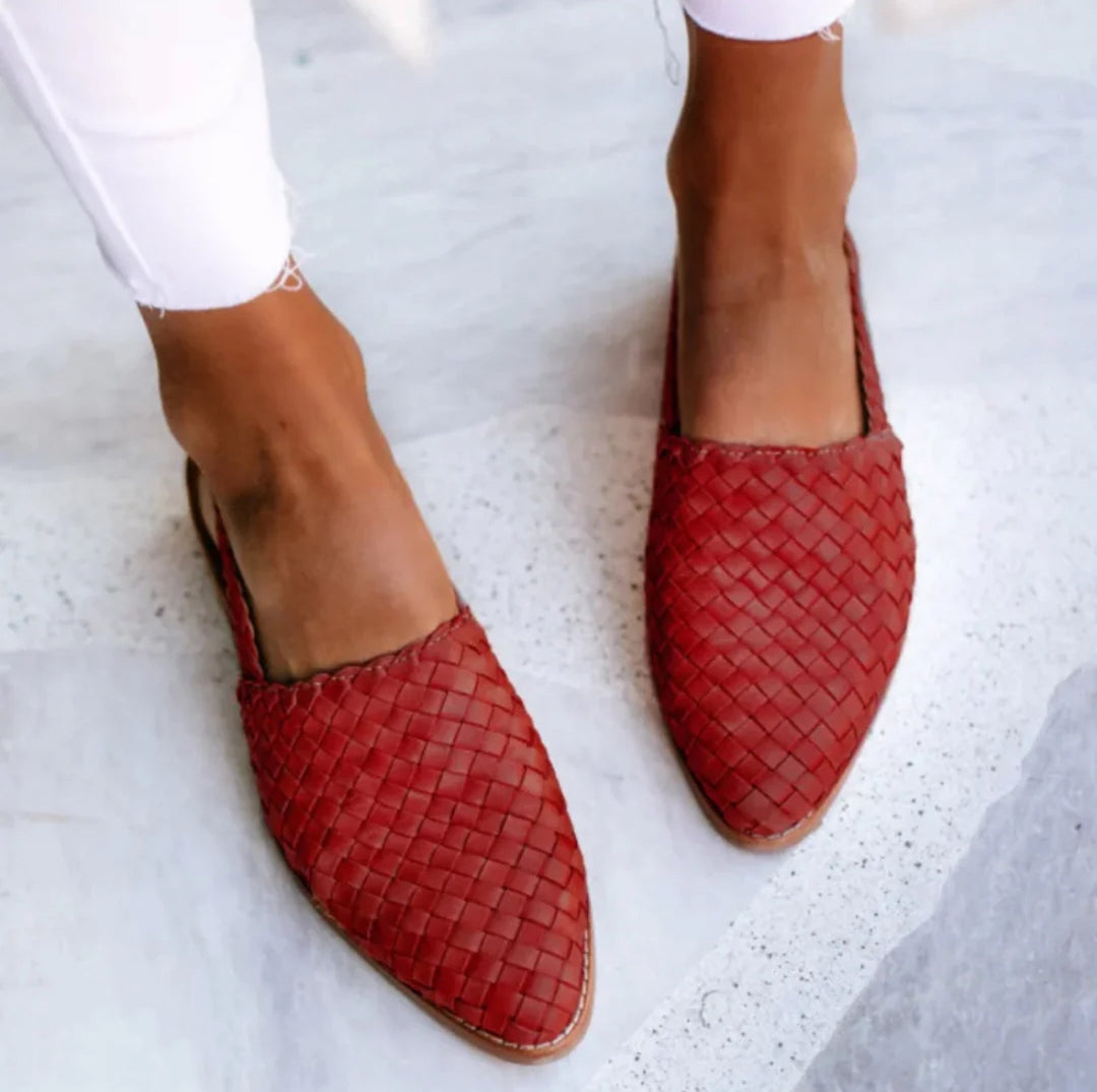 Luxe | Woven Slingback Flats