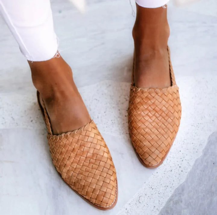 Luxe | Woven Slingback Flats