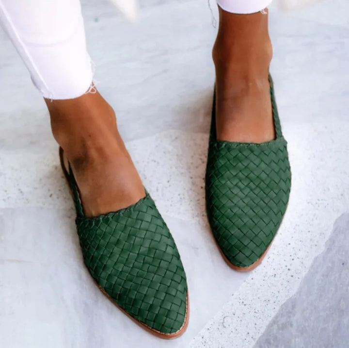 Luxe | Woven Slingback Flats