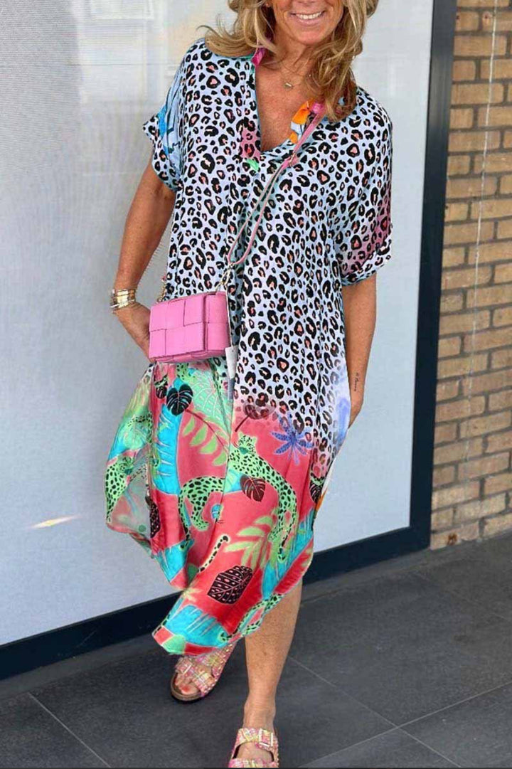 Liorra | Colorful Leopard Dress