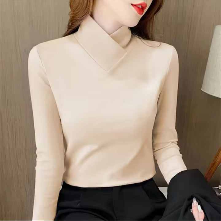 Chloe | Elegant Mock Neck Top