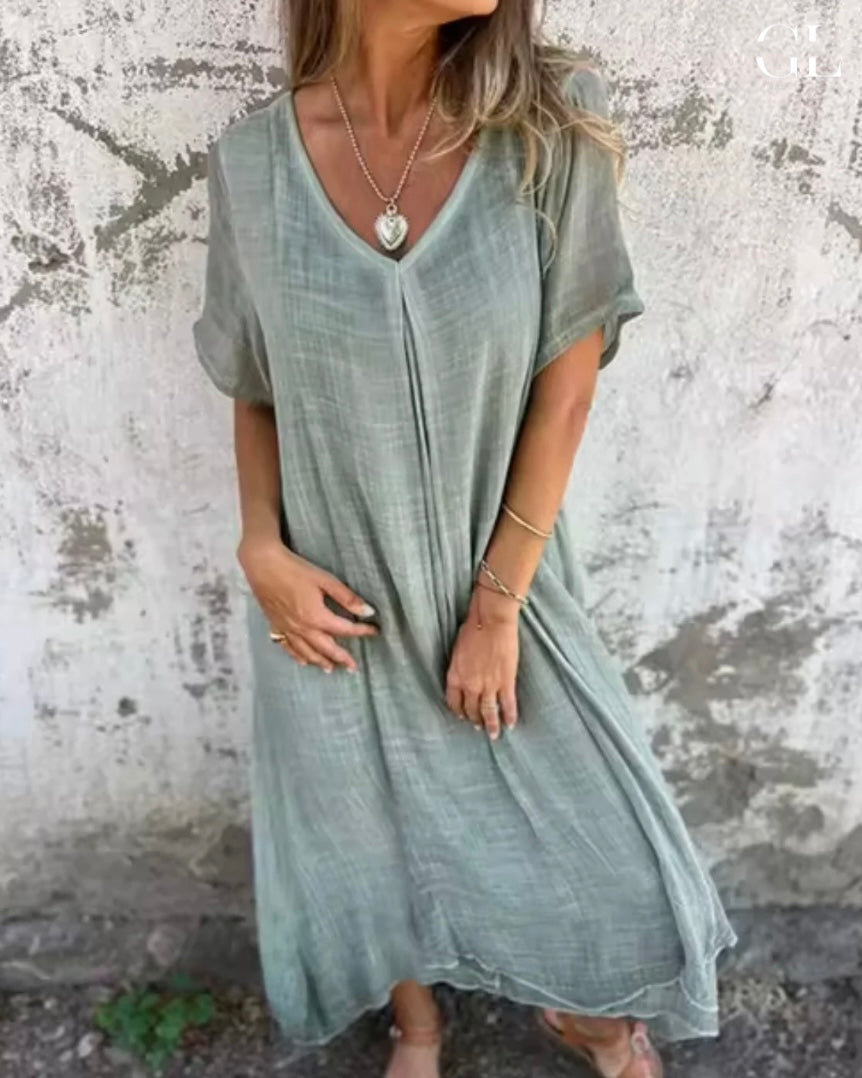 Lisa | Coastal Ease Linen Dress