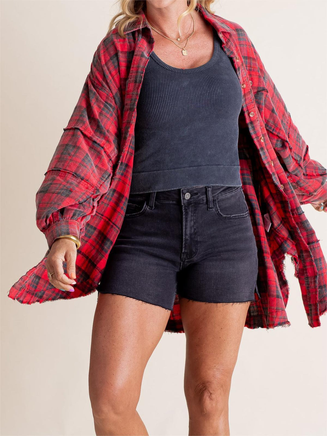 Hallie | Casual Ease Flannel Shirt