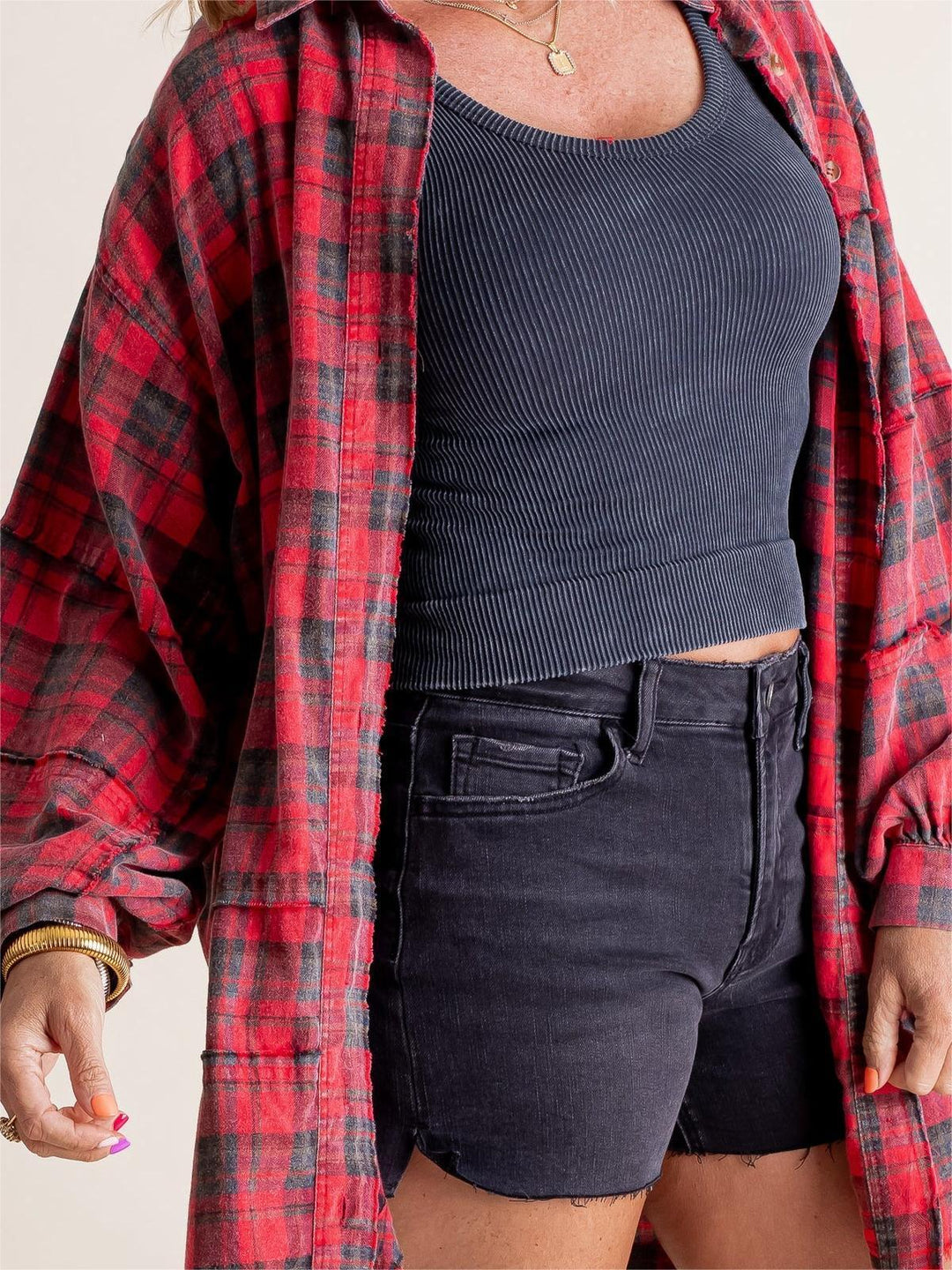 Hallie | Casual Ease Flannel Shirt